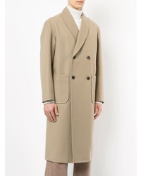 Светло-коричневое длинное пальто от 08sircus