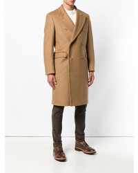 Светло-коричневое длинное пальто от Department 5