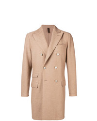 Светло-коричневое длинное пальто от Eleventy