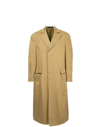 Светло-коричневое длинное пальто от Haider Ackermann