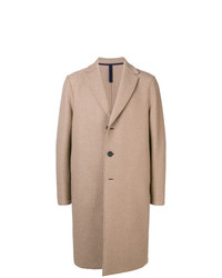 Светло-коричневое длинное пальто от Harris Wharf London