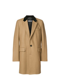Светло-коричневое длинное пальто от Just Cavalli