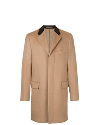 Светло-коричневое длинное пальто от Kent & Curwen