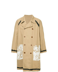 Светло-коричневое длинное пальто от Kolor Beacon