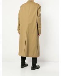 Светло-коричневое длинное пальто от Haider Ackermann