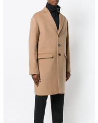 Светло-коричневое длинное пальто от DSQUARED2