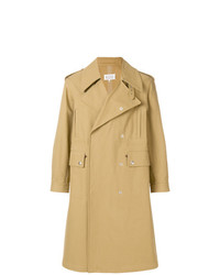 Светло-коричневое длинное пальто от Maison Margiela