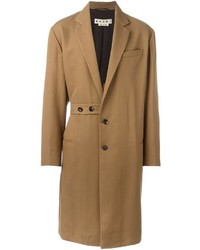 Светло-коричневое длинное пальто от Marni
