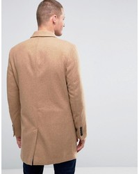 Светло-коричневое длинное пальто от Farah