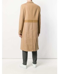 Светло-коричневое длинное пальто от Alexander McQueen