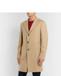 Светло-коричневое длинное пальто от Loro Piana