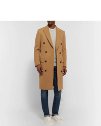 Светло-коричневое длинное пальто от Privee