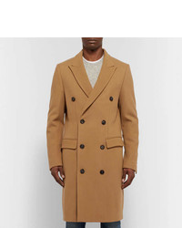 Светло-коричневое длинное пальто от Privee