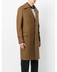Светло-коричневое длинное пальто от Lanvin