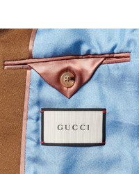 Светло-коричневое длинное пальто от Gucci