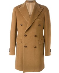 Светло-коричневое длинное пальто от Tagliatore