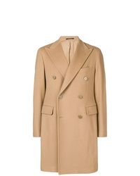 Светло-коричневое длинное пальто от Tagliatore