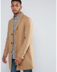 Светло-коричневое длинное пальто от Tokyo Laundry