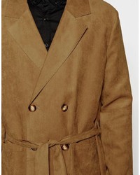 Светло-коричневое длинное пальто от Reclaimed Vintage