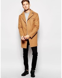 Светло-коричневое длинное пальто от Esprit