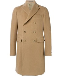 Светло-коричневое длинное пальто от Z Zegna