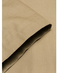 Светло-коричневое пальто-накидка от MM6 MAISON MARGIELA