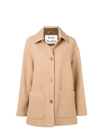 Женское светло-коричневое пальто от Acne Studios