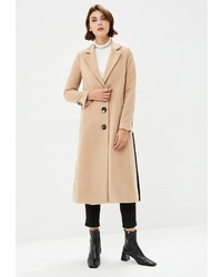 Женское светло-коричневое пальто от adL