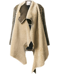 Женское светло-коричневое пальто от Antonio Marras