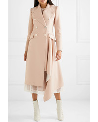 Женское светло-коричневое пальто от Alexander McQueen