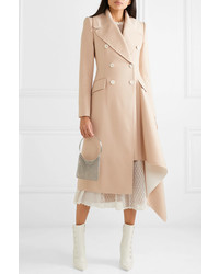Женское светло-коричневое пальто от Alexander McQueen