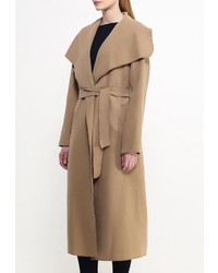 Женское светло-коричневое пальто от Aurora Firenze