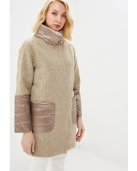 Женское светло-коричневое пальто от Beatris