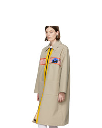 Женское светло-коричневое пальто от Miu Miu