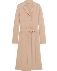 Женское светло-коричневое пальто от Bottega Veneta