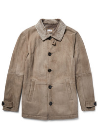 Мужское светло-коричневое пальто от Brunello Cucinelli