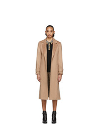 Женское светло-коричневое пальто от Burberry