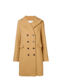 Женское светло-коричневое пальто от Carven