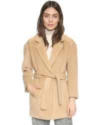 Женское светло-коричневое пальто от Designers Remix