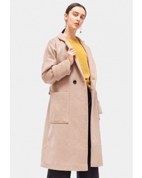 Женское светло-коричневое пальто от Dorogobogato