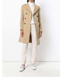 Женское светло-коричневое пальто от Tagliatore