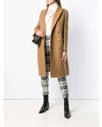 Женское светло-коричневое пальто от Ermanno Scervino