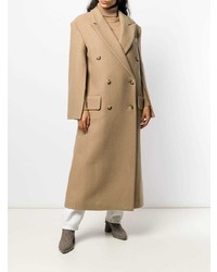 Женское светло-коричневое пальто от A.W.A.K.E.