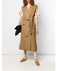 Женское светло-коричневое пальто от Jil Sander