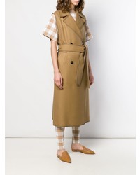 Женское светло-коричневое пальто от Jil Sander