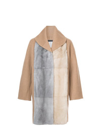 Женское светло-коричневое пальто от Fabiana Filippi