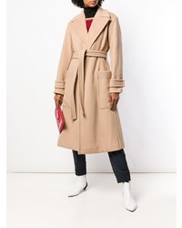 Женское светло-коричневое пальто от Sportmax