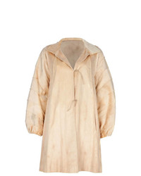 Женское светло-коричневое пальто от Fendi Vintage