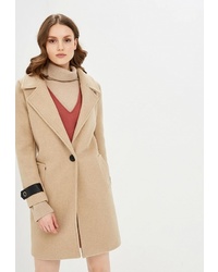 Женское светло-коричневое пальто от Fresh Cotton
