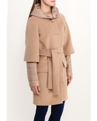 Женское светло-коричневое пальто от Grand Style